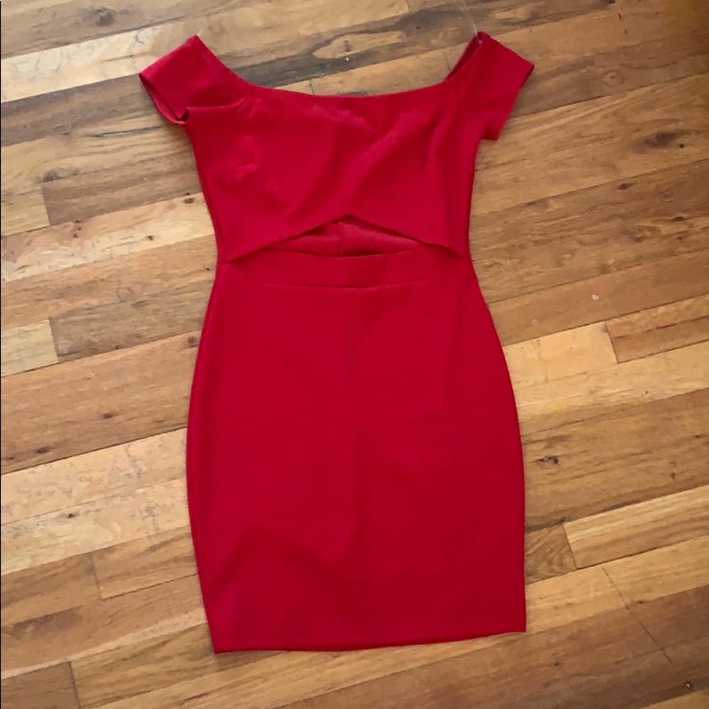 red dress